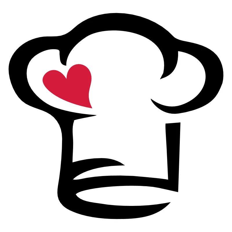 Chef's hat heart, cook, kitchen, chef, restaurant