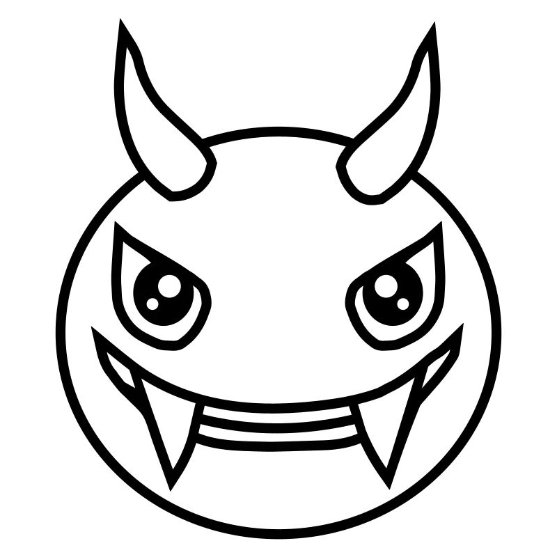 Monster Design Devil Face