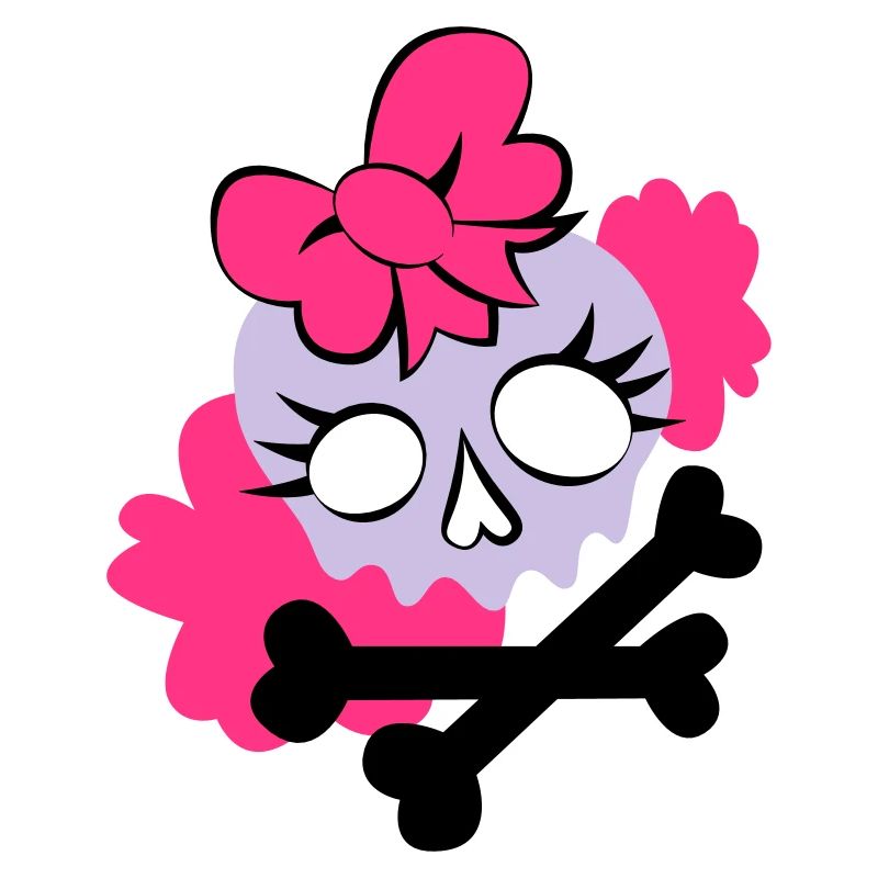 Tête de mort girly