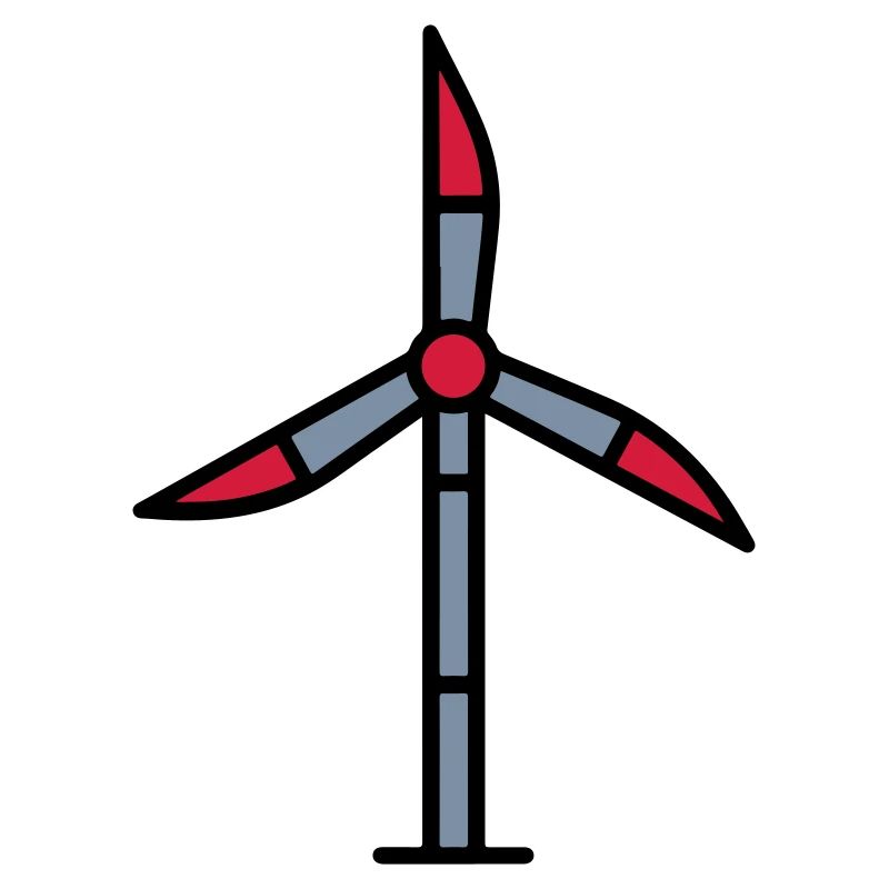 Icône d’usine d’éolienne d’éolienne