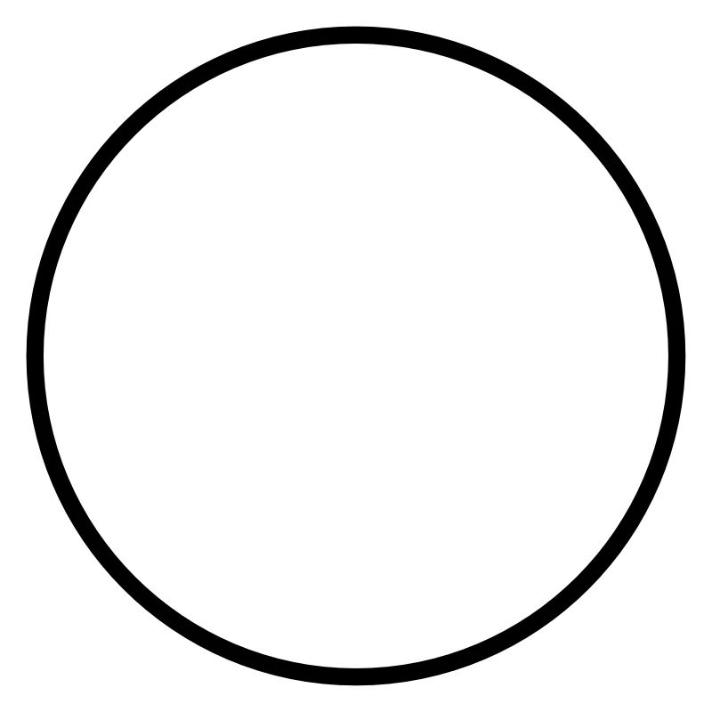 Mathematics icon - circle