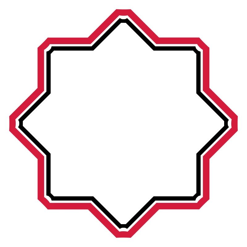 red star border frame text field write n