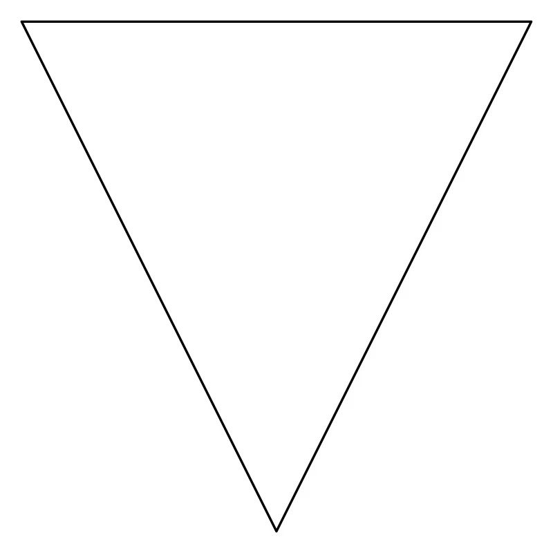 Simples Dreieck, minimalistisch, einfach, schön!
