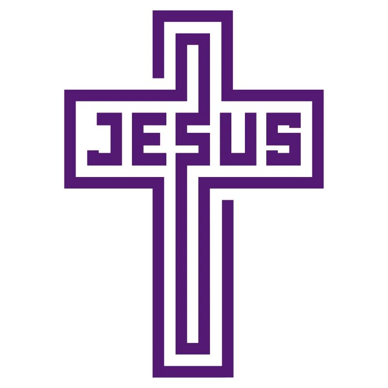 Jésus (croix, lignes)