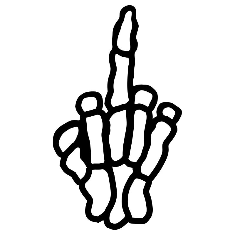 Frech Mittelfinger Knochen Hand