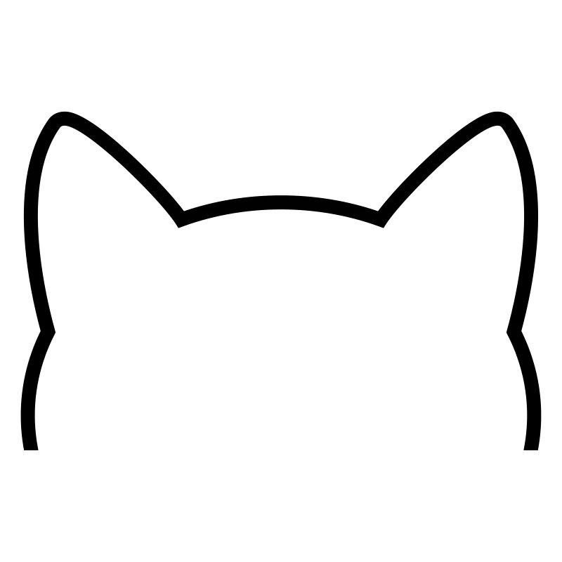 Contour d'icône de chat