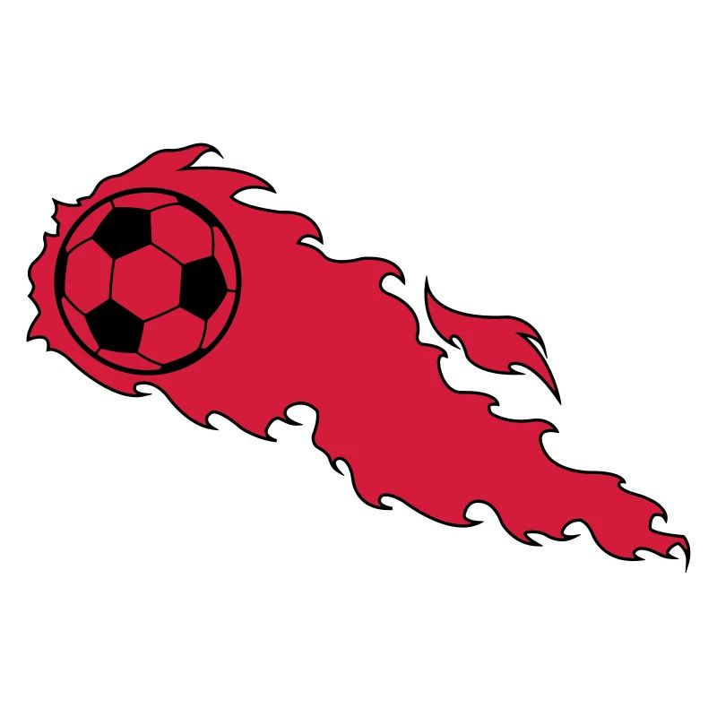 Brennender Fußball