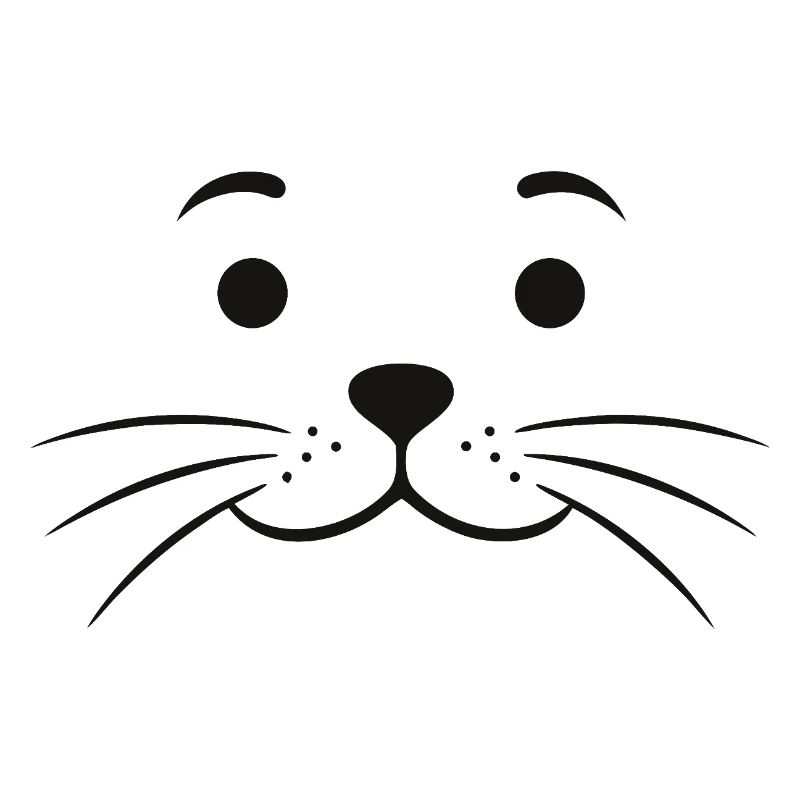 Robbengesicht Robbe Seehund Seehundgesicht