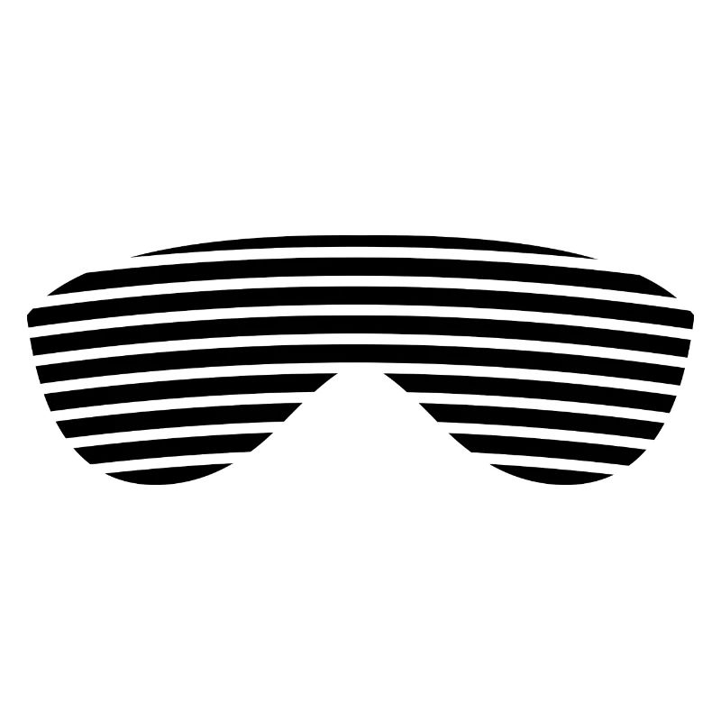 Glasses black striped