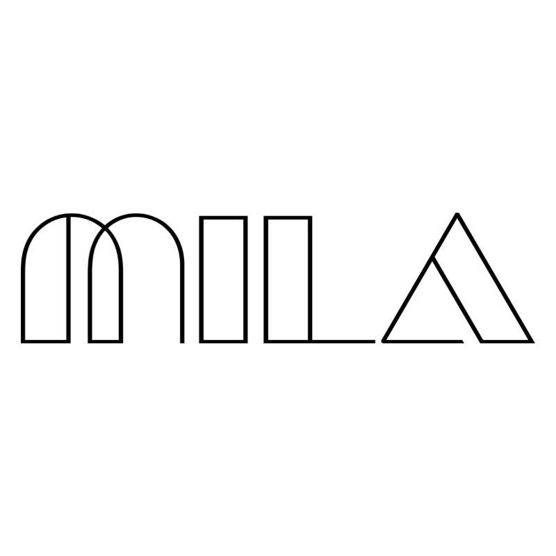 Name Mila Modern Schwarz