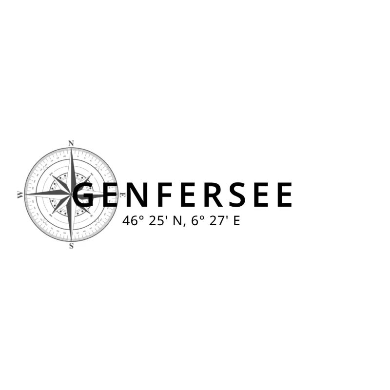 Genfersee Kompass Design