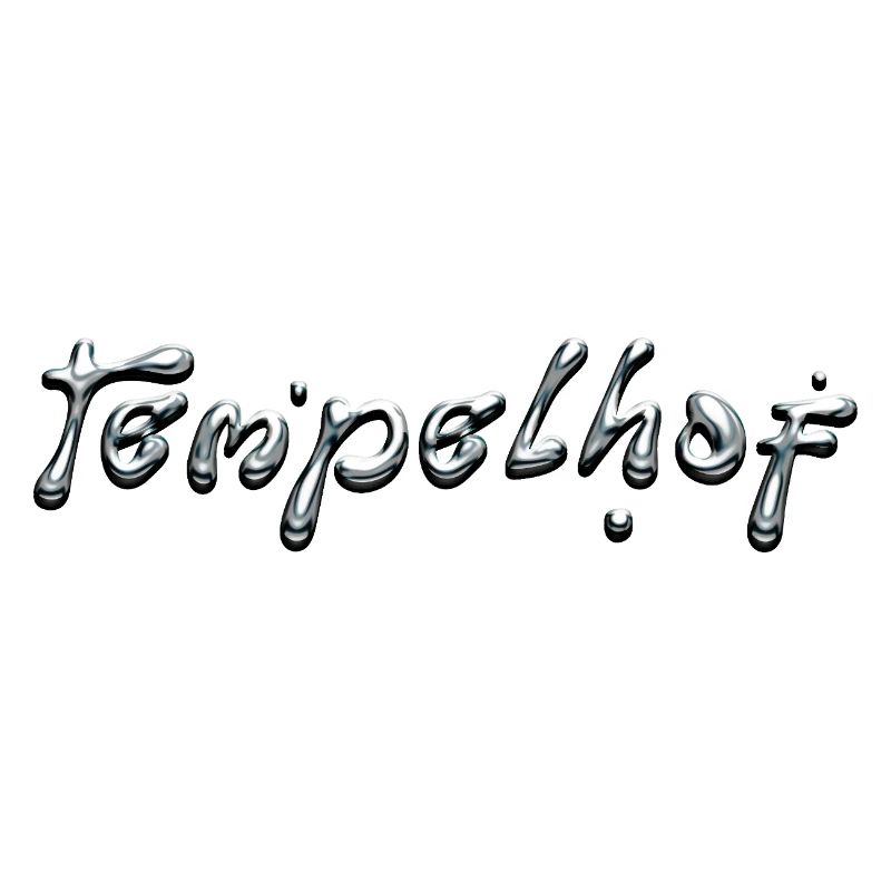 Typographie Tempelhof Liquid Chrome