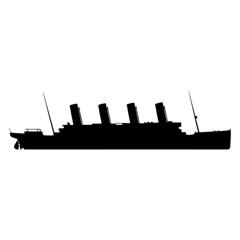 Titanic Silhouette Ship Design Minimalist