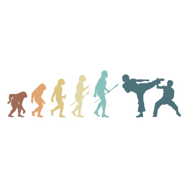 Kampfsport Evolution Karate MMA Kämpfer