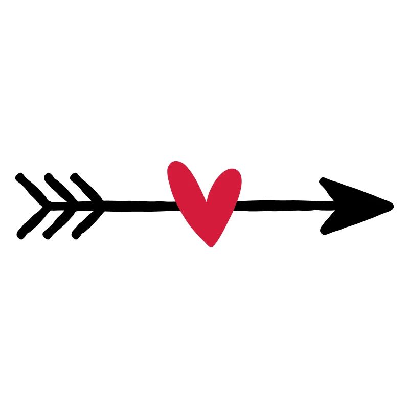 Pfeil mit Herz Amor Liebe Geschenk