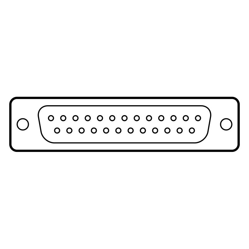 DB 25 Connector Parallel, Drucker