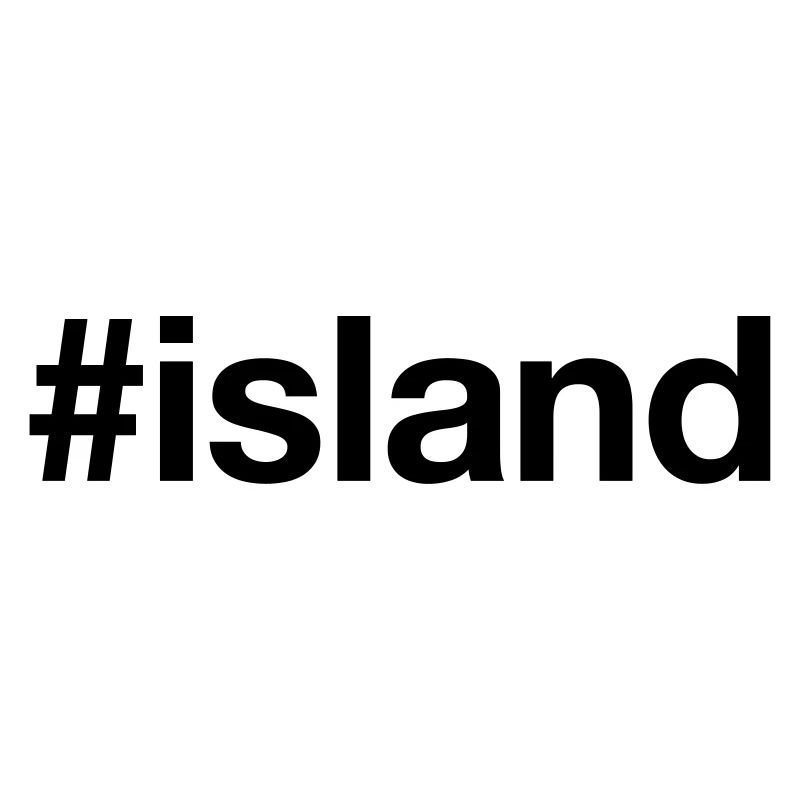 ISLAND Islande Hashtag