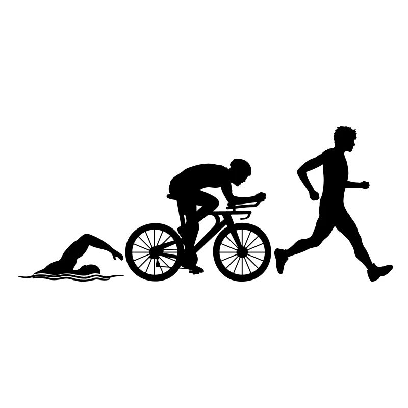 Compétition sportive de triathlon