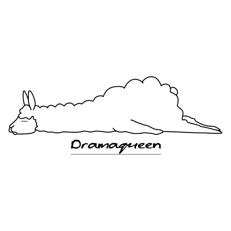 Faules Alpaka Dramaqueen Design