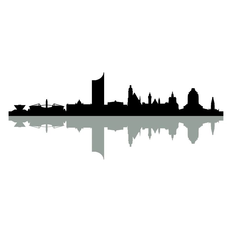 Skyline Leipzig Schatten