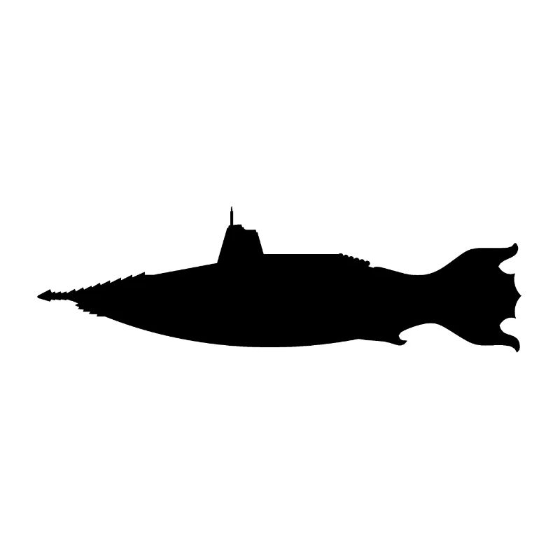 Fantasy submarine, silhouette