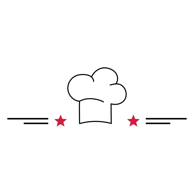 Toque de chef avec étoiles