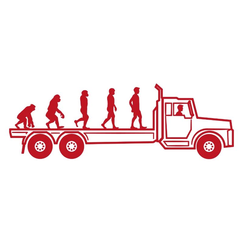 Evolution LKW Fahrer Berufskraftfahrer Geschenk