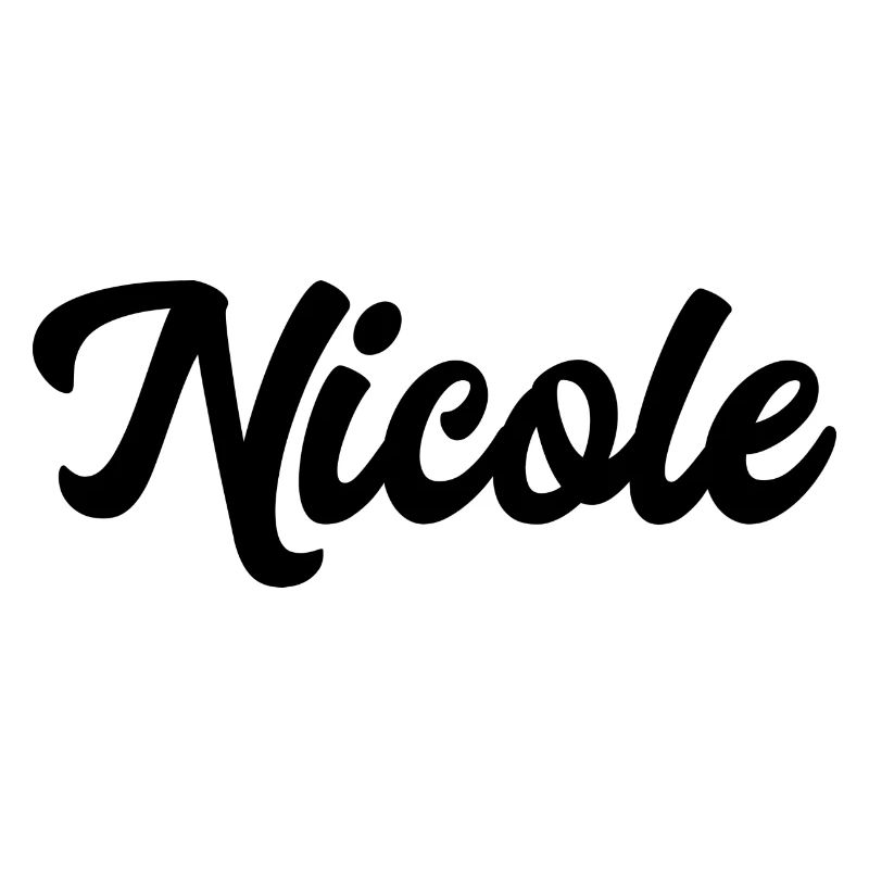 Nicole Custom Text Birthday Name