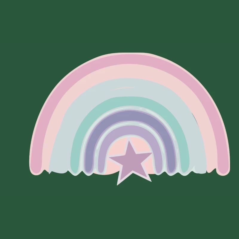 Regenbogen und Stern
