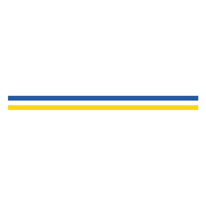Trait ou drapeau Ukraine