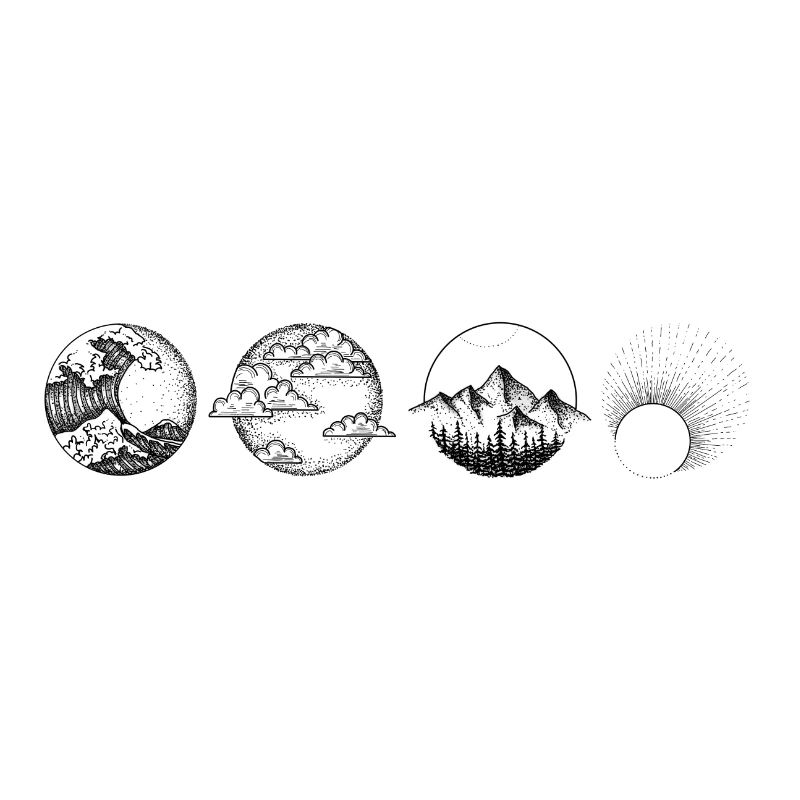Éléments Dessin dessin print elements