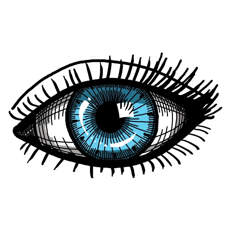 oeil bleu