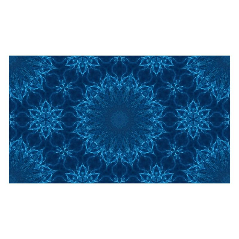 Blue Ocean Mandala Pattern – Abstract Water Kaleid