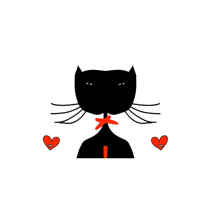 schwarze katze