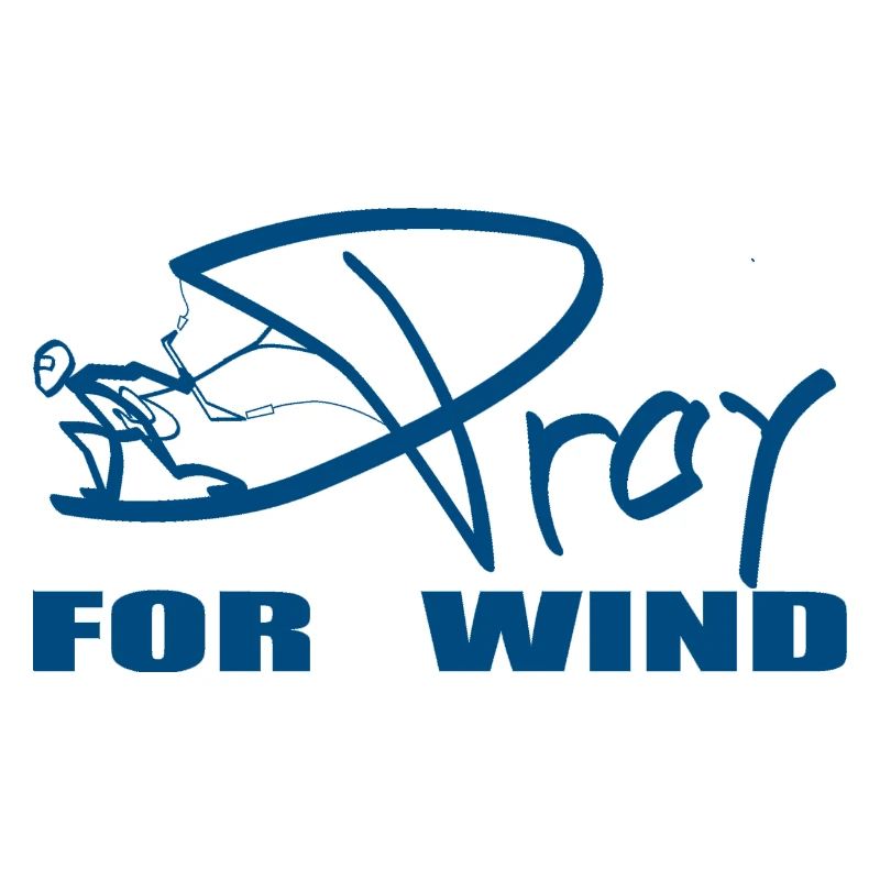 PRAY FOR WIND blau