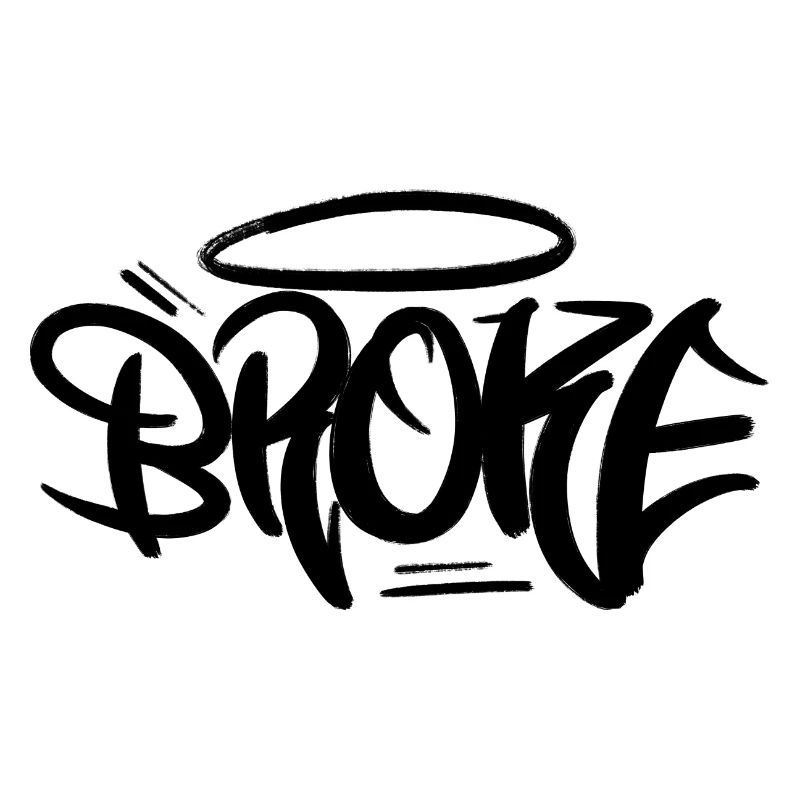 Style de conception de graffiti brisé