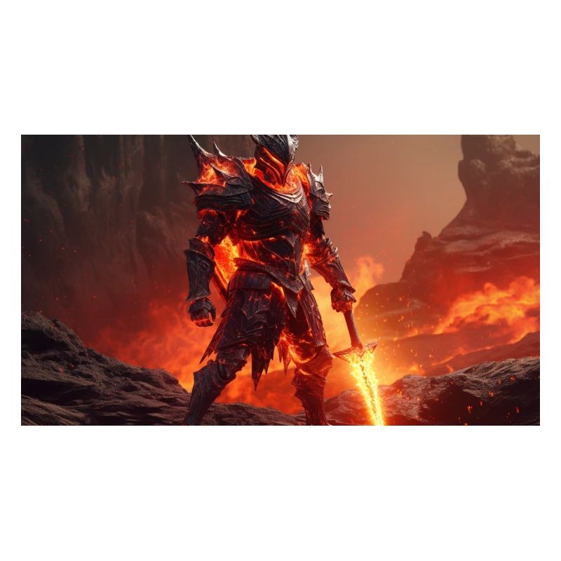 Fantasy Lava Knight