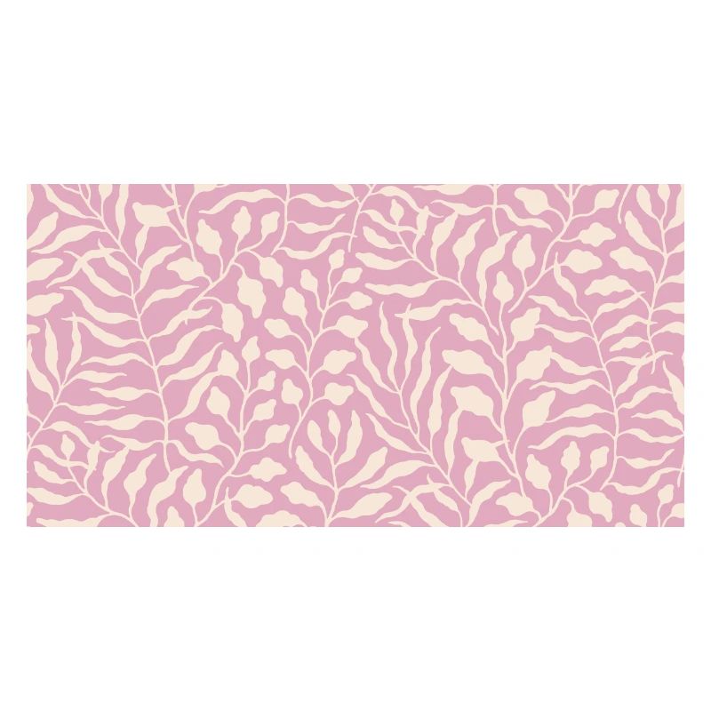 Elegant Leaves Pattern in Pale Pink