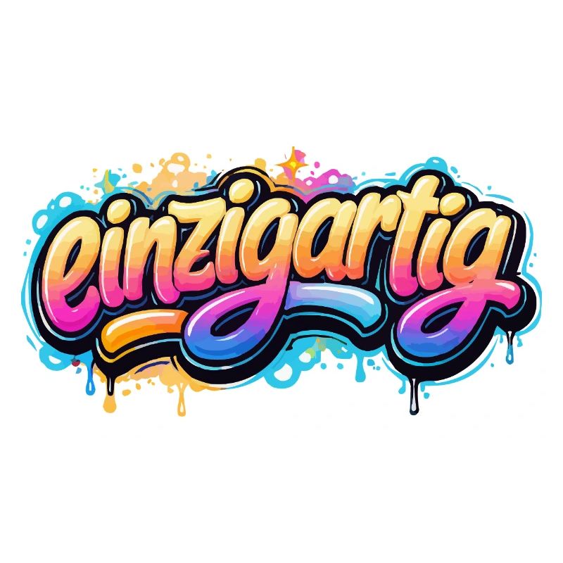 Einzigartig Graffiti Schriftzug