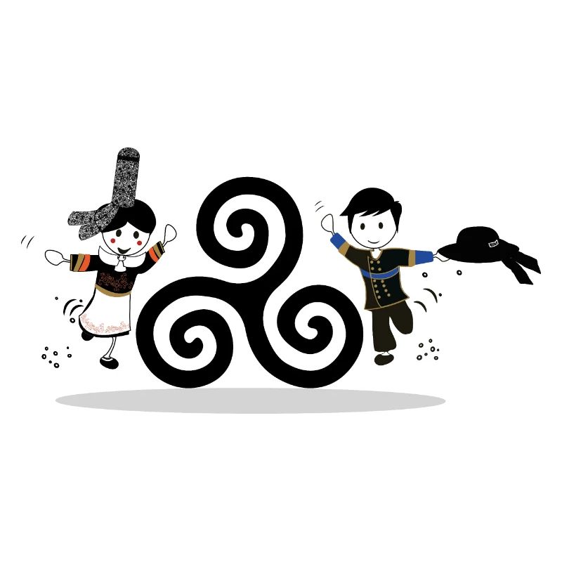 Breton characters triskel
