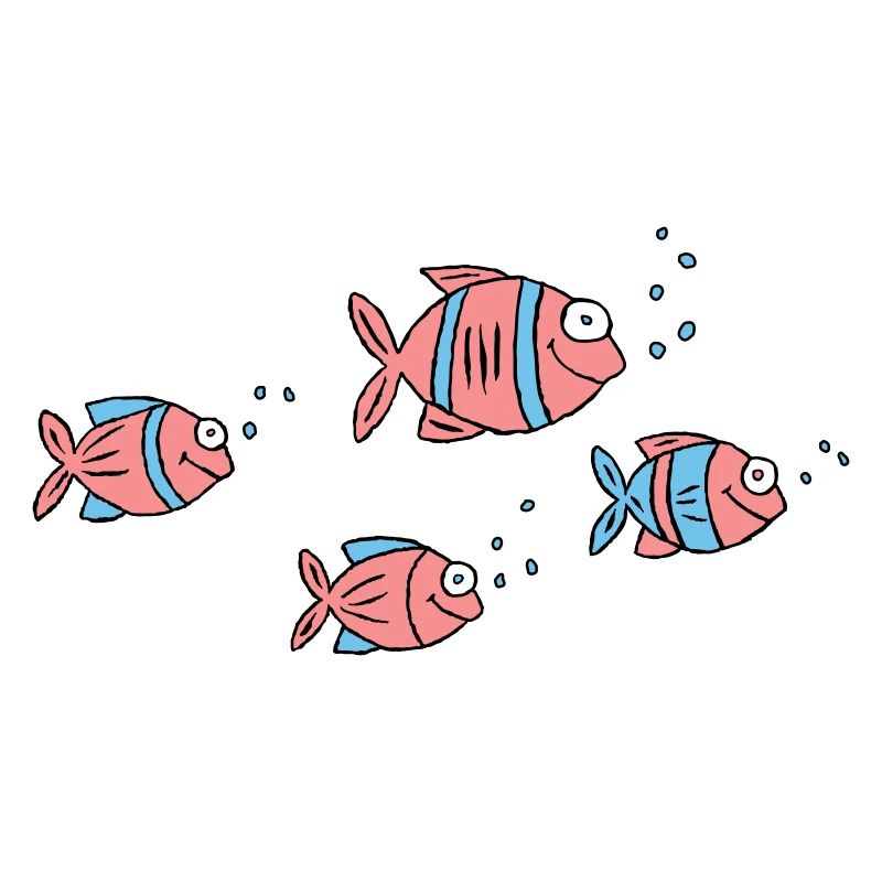 Poisson Cichlide Eau Mer Graffiti Dessin