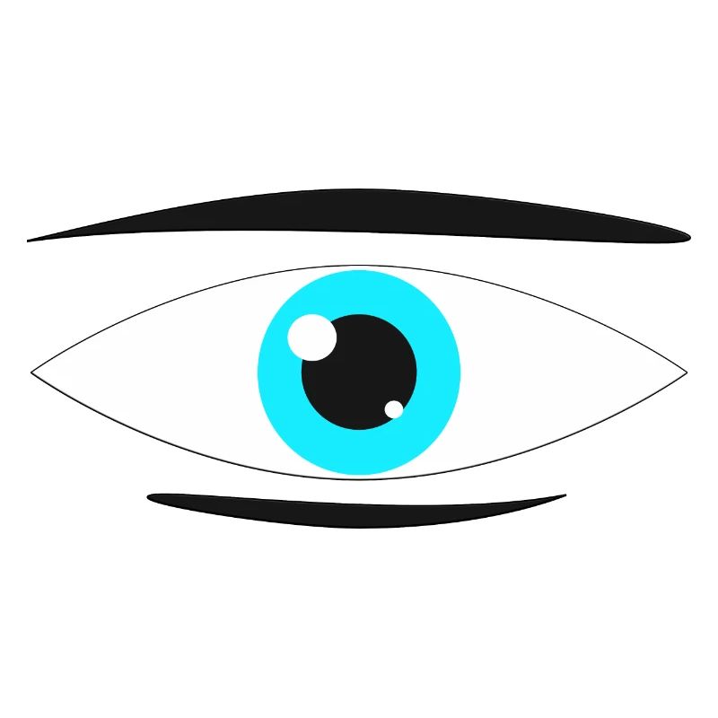 Oeil Manga turquoise