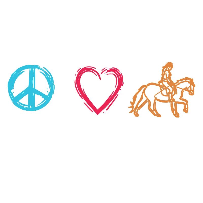 Frieden Liebe Pferde