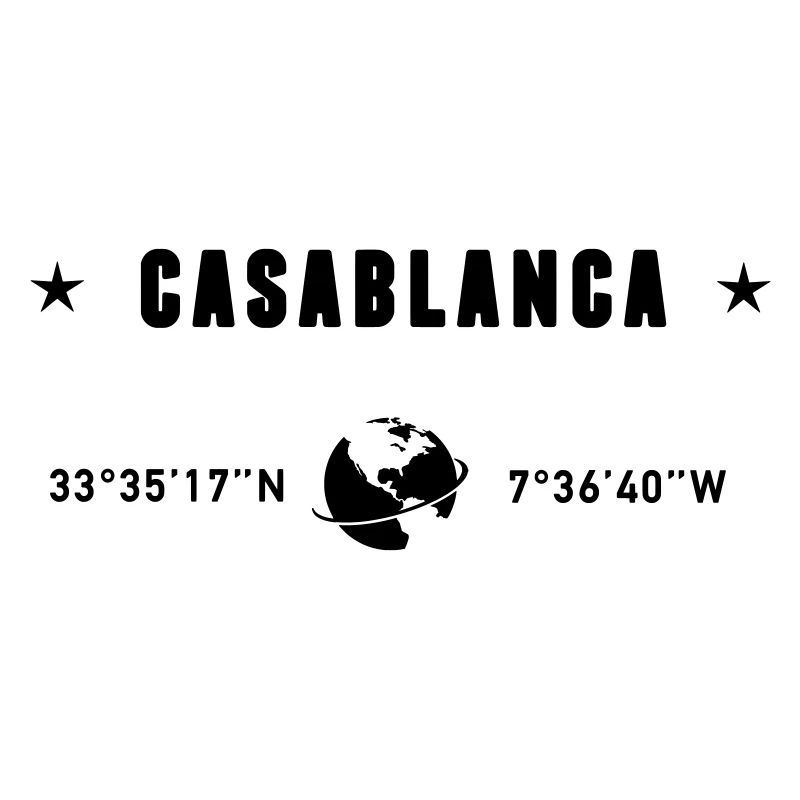 Casablanca Morocco Coordinates Planet Earth