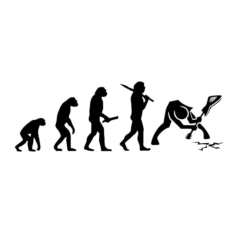 Evolution Fortschritt Entwicklung Rock Star Heavy
