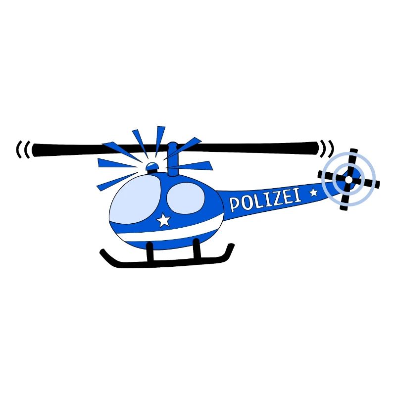 Hubschrauber Polizei Kinder