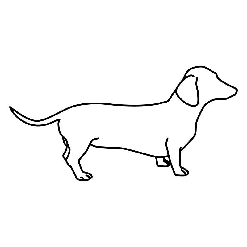 dackel lineart 1