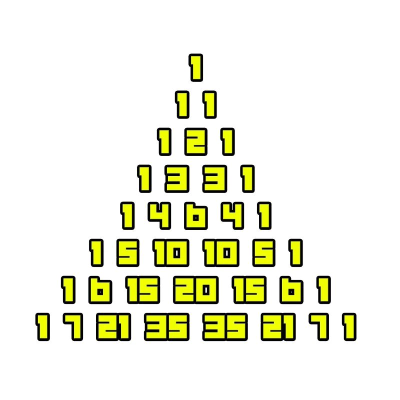 Le triangle de Pascal