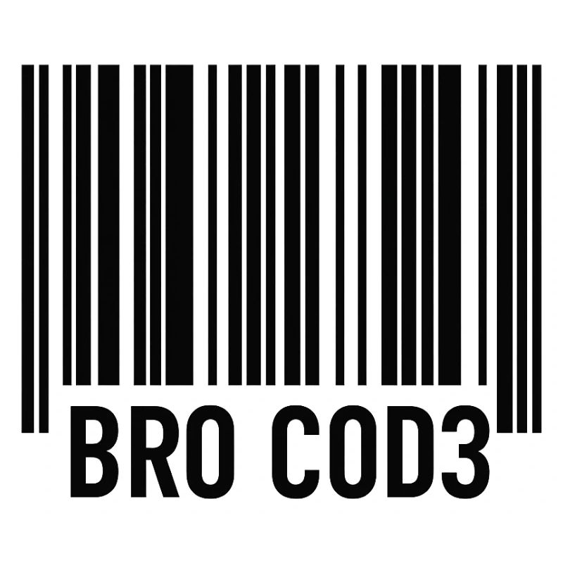 Bro Cod3 Barcode Design - Bro Code