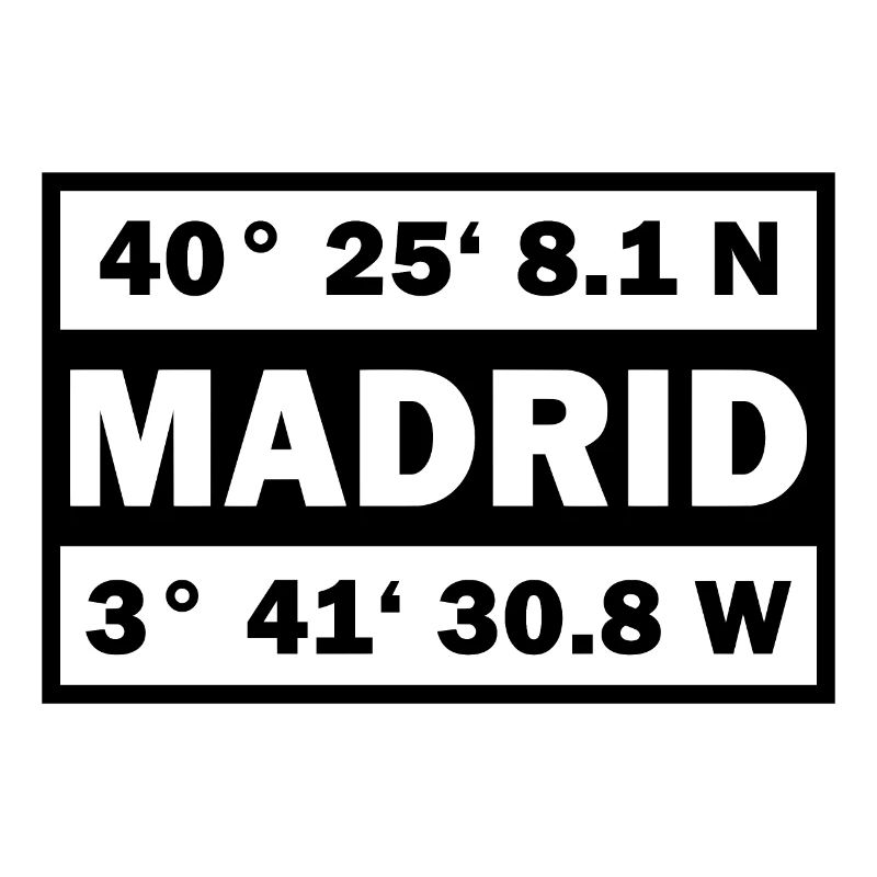 Madrid coordinates Spain Madrid